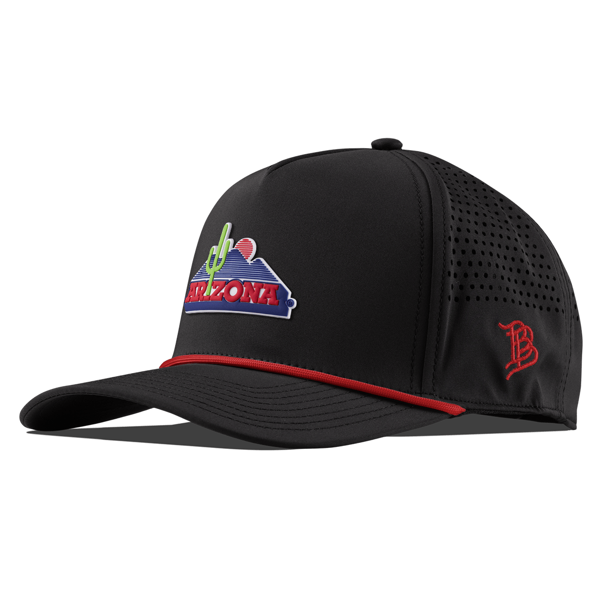 University of Arizona "OG Arizona" Curved 5 Panel Rope Black + Red Rope