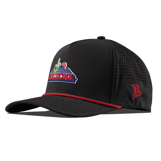 University of Arizona "OG Arizona" Curved 5 Panel Rope Black + Red Rope