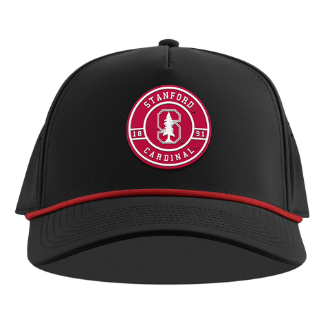 Stanford University "Stanford Seal" Curved 5 Panel Rope Black + Red Rope