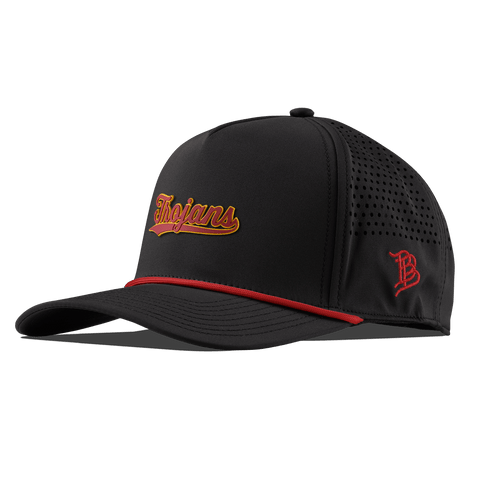 University of Southern California "USC Trojans Script" Curved 5 Panel Rope Black + Red Rope
