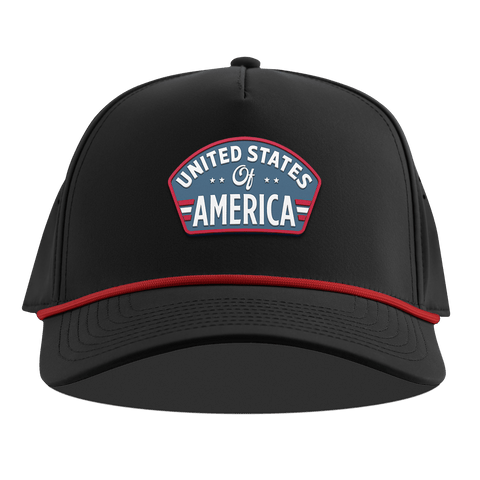 United States of America Badge Curved 5 Panel Rope