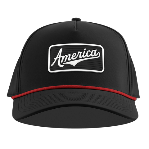 Vintage America Badge Curved 5 Panel Rope