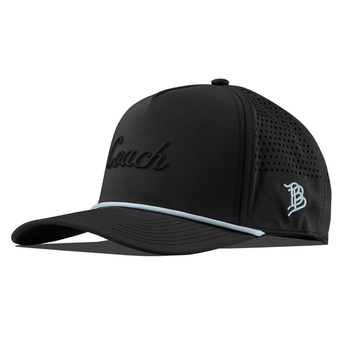 Coach Curved 5 Panel Rope (Black Script)