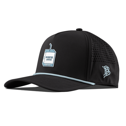 Juice Box Curved 5 Panel Rope Black + Sky Blue Rope