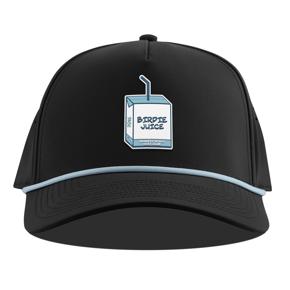 Juice Box Curved 5 Panel Rope Black + Sky Blue Rope