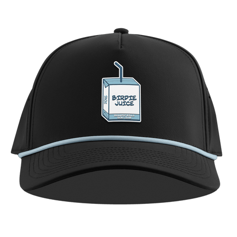Juice Box Curved 5 Panel Rope Black + Sky Blue Rope