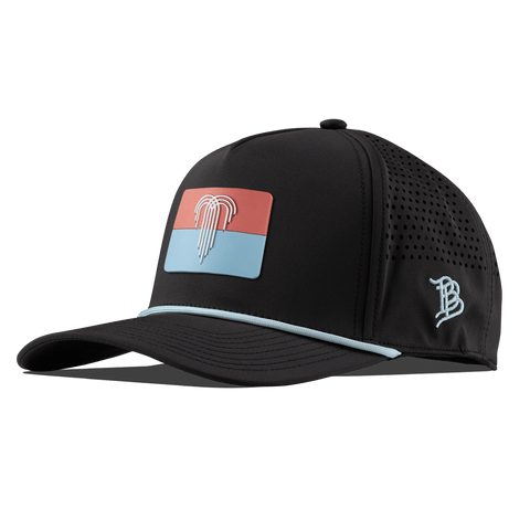 Kansas City Flag Curved 5 Panel Rope Black + Sky Blue Rope