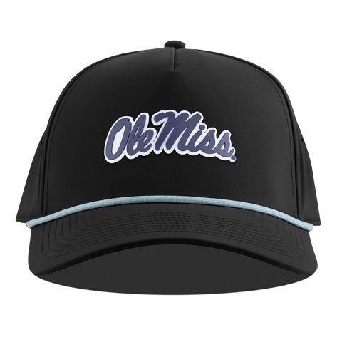 University of Mississippi "Ole Miss Navy Script" Curved 5 Panel Rope