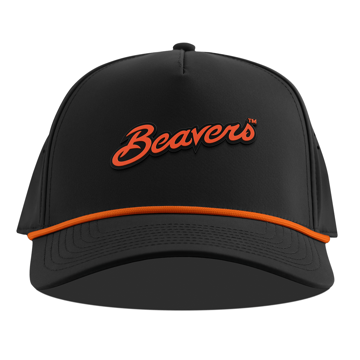 Oregon State University "Beavers Script" Curved 5 Panel Rope Blaze + Tangerine Rope