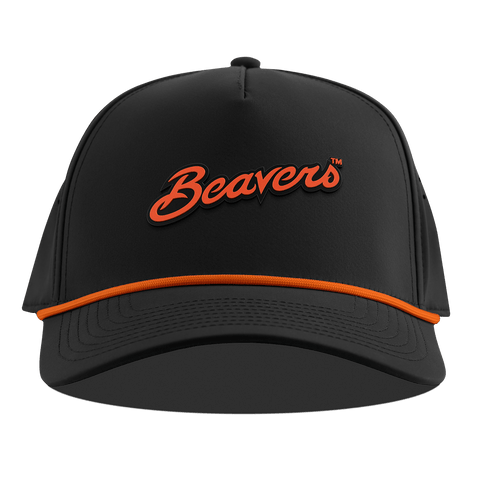 Oregon State University "Beavers Script" Curved 5 Panel Rope Blaze + Tangerine Rope