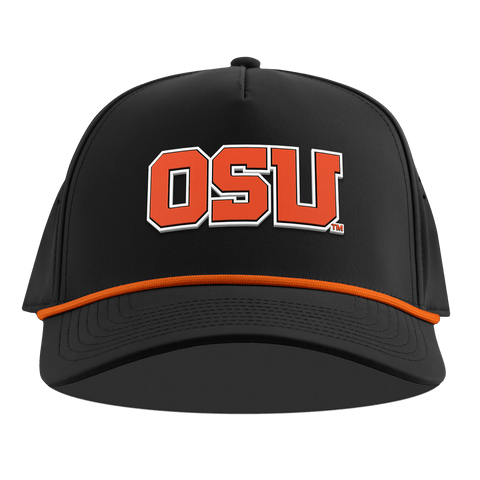 Oregon State University "Oregon State Block" Curved 5 Panel Rope Blaze + Tangerine Rope