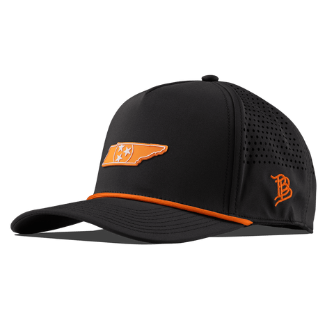 University of Tennessee "Tennessee Orange" Curved 5 Panel Rope Black + Tangerine Rope