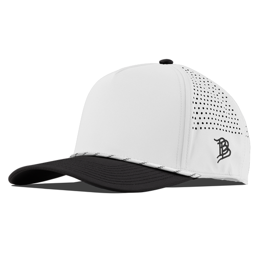 Bare Curved 5 Panel Rope White/Black