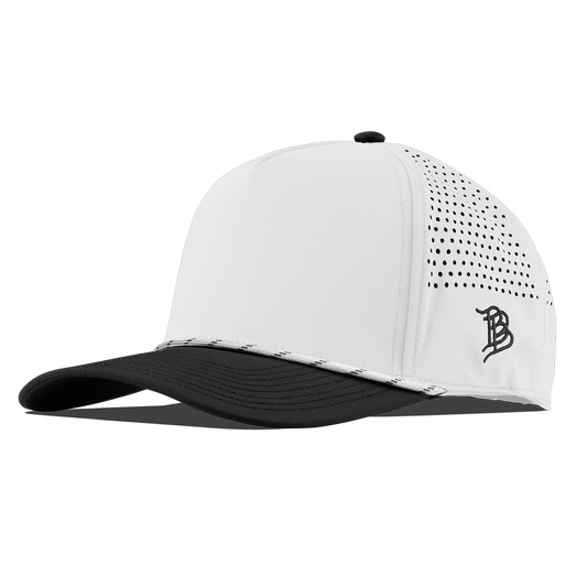Bare Curved 5 Panel Rope White/Black