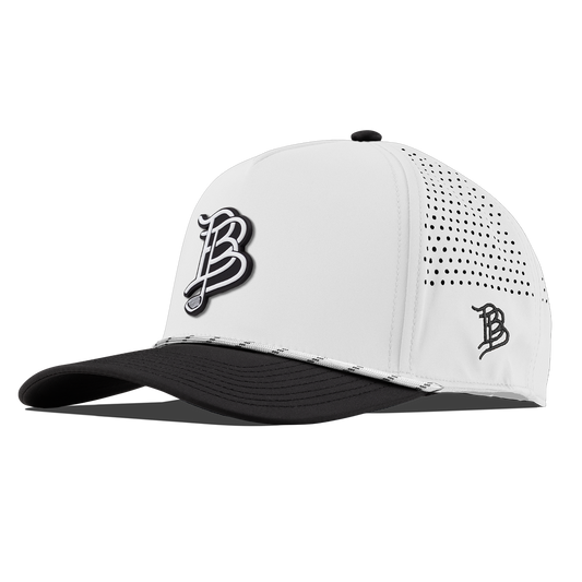 BB Golf Cutout PVC Curved 5 Panel Rope White/Black