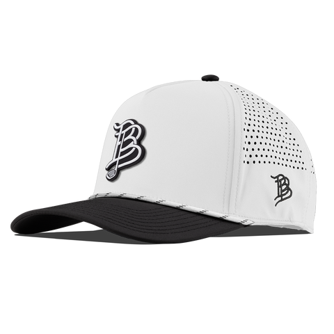 BB Golf Cutout PVC Curved 5 Panel Rope White/Black