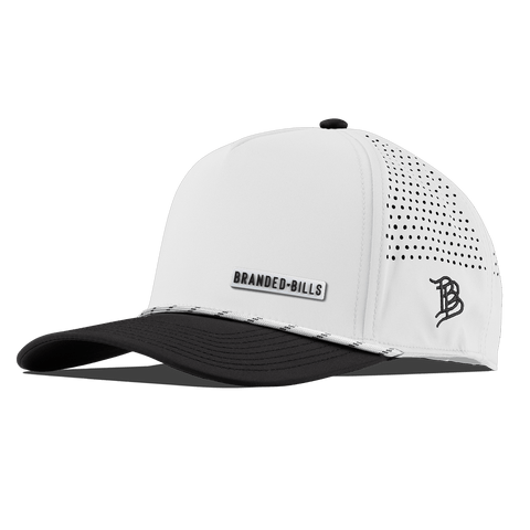BB Stretch PVC Curved 5 Panel Rope White/Black