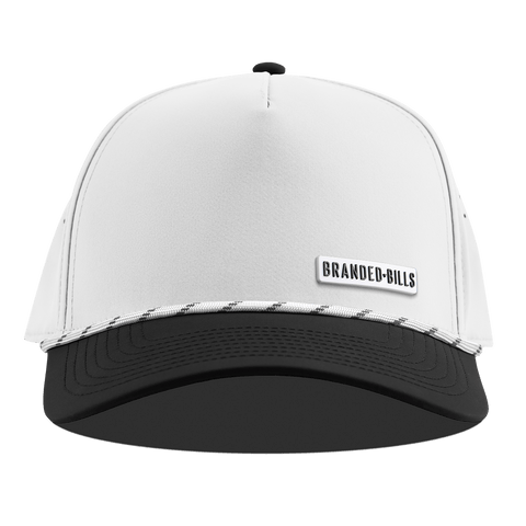 BB Stretch PVC Curved 5 Panel Rope White/Black