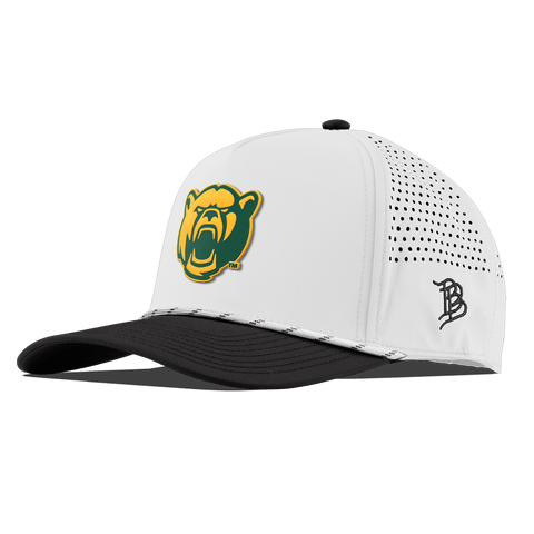 Baylor University "Baylor Bear" Curved 5 Panel Rope White/Black