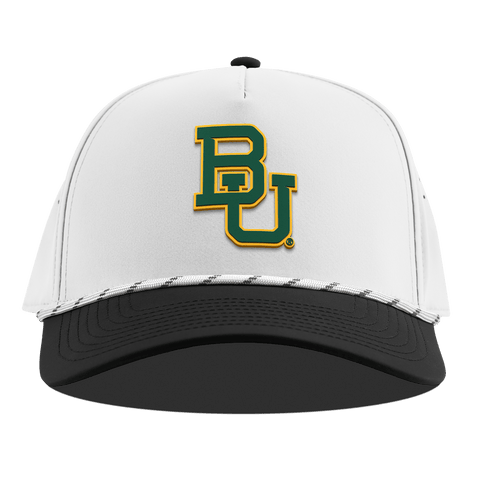 Baylor University "Baylor Team Logo" Curved 5 Panel Rope White/Black