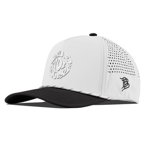 Birdies Not Bogeys® Curved 5 Panel Rope White/Black