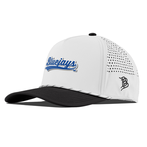 Creighton University "Bluejays Script" Curved 5 Panel Rope White/Black