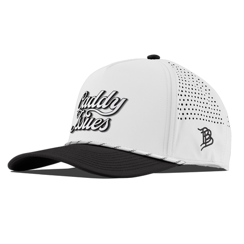 Caddy Issues Script Curved 5 Panel Rope White/Black