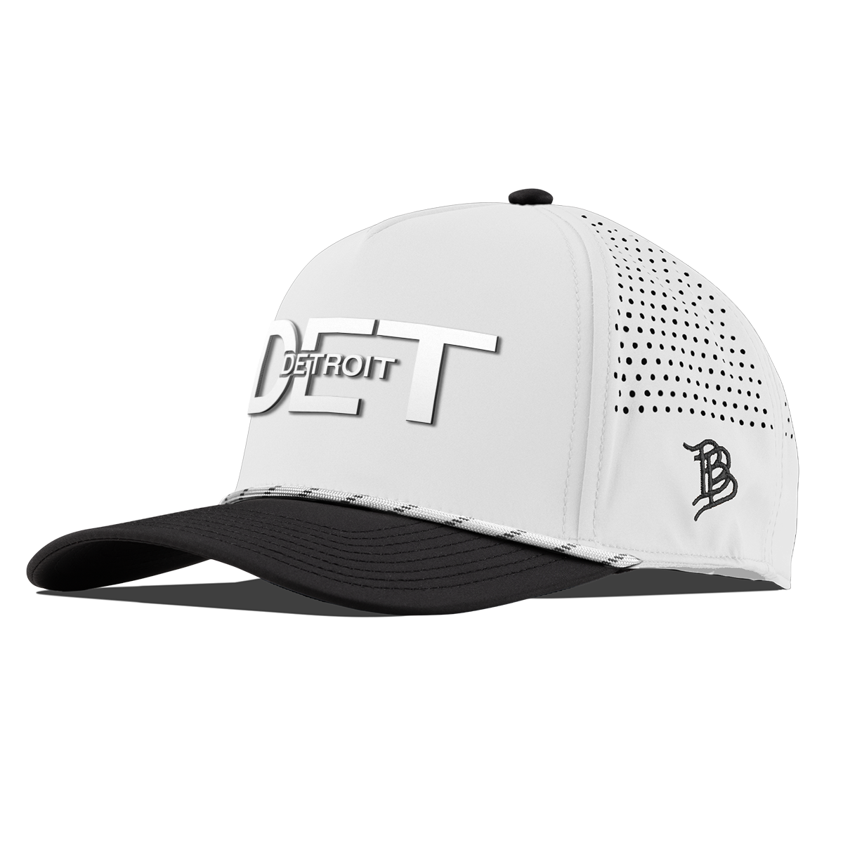 City Block Detroit Curved 5 Panel Rope White/Black