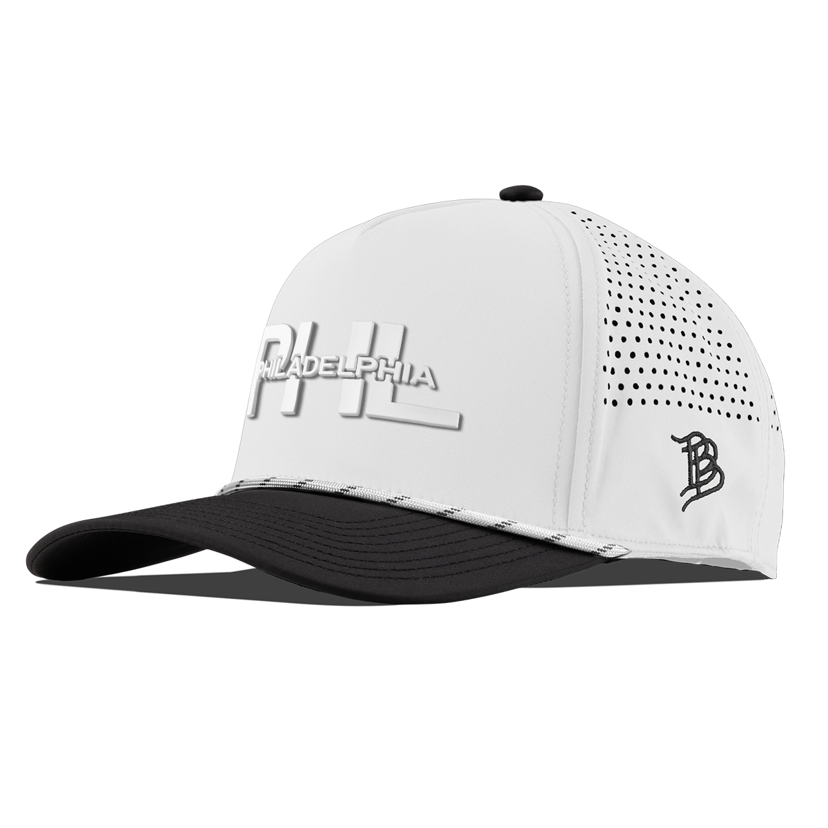 City Block Philadelphia Curved 5 Panel Rope White/Black