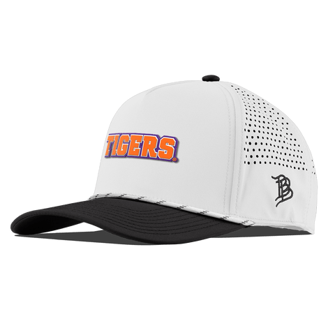 Clemson University "Clemson Tigers Block" Curved 5 Panel Rope White/Black