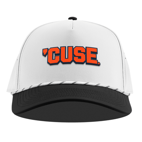 Syracuse University "Cuse Block" Curved 5 Panel Rope White/Black