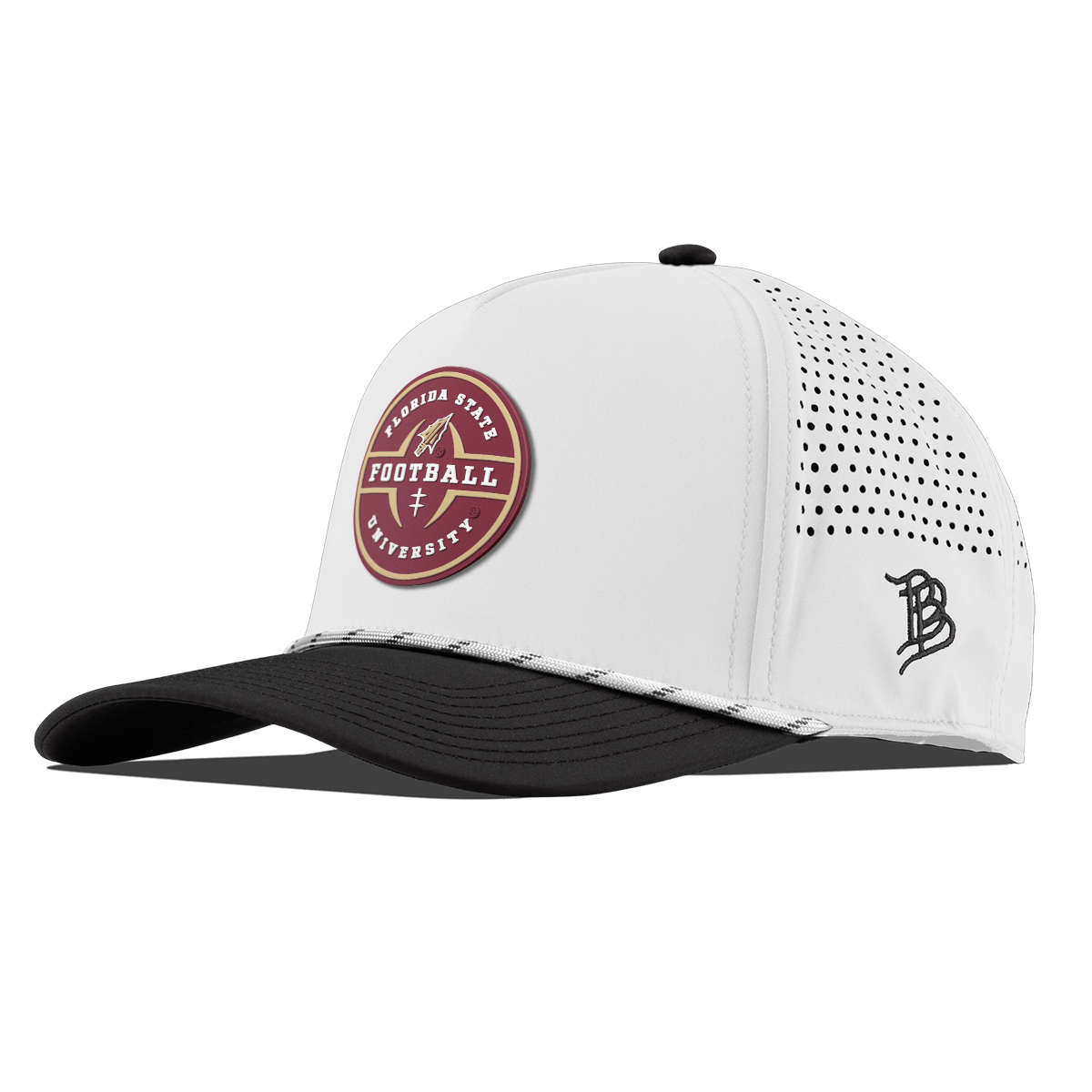 Florida State University "Florida State Football Legacy" Curved 5 Panel Rope White/Black