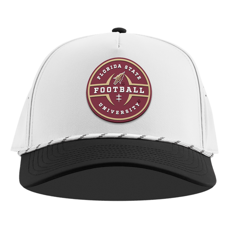 Florida State University "Florida State Football Legacy" Curved 5 Panel Rope White/Black