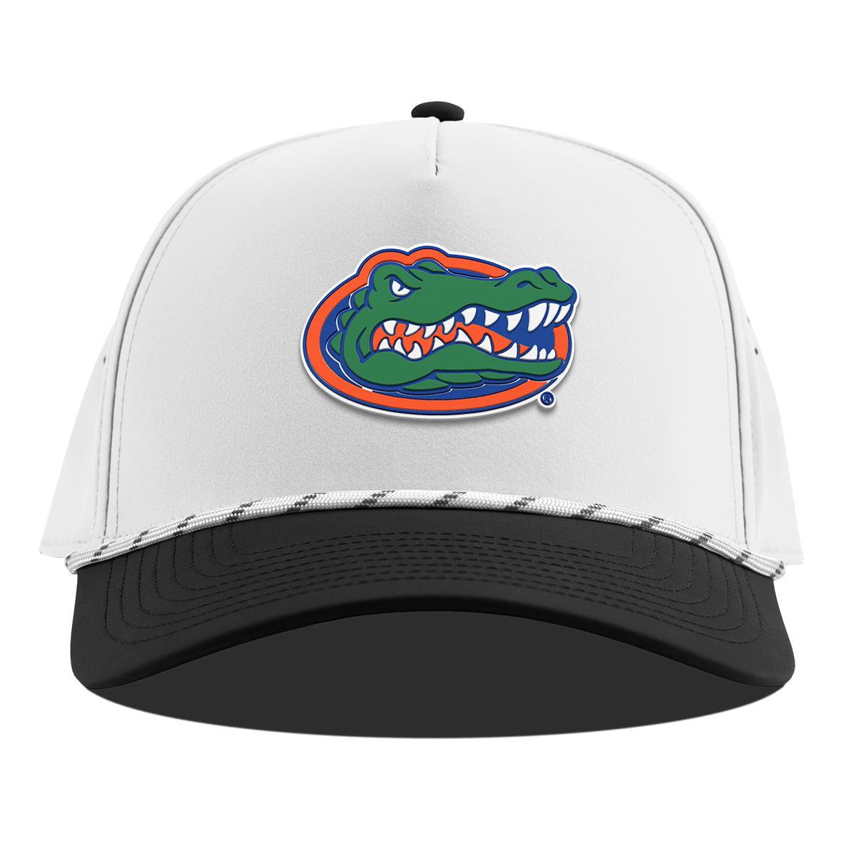 University of Florida "Florida Team Logo" Curved 5 Panel Rope White/Black