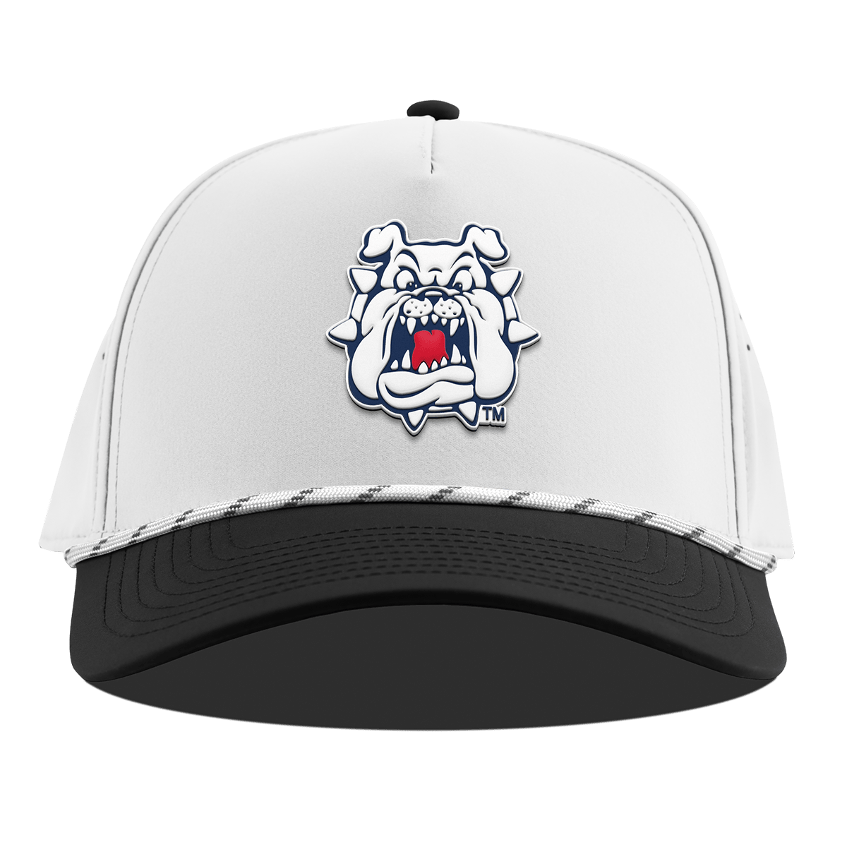 Fresno State University "Fresno State Bulldogs" Curved 5 Panel Rope White/Black