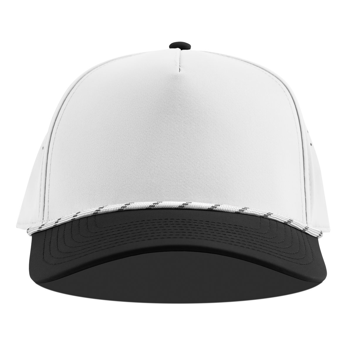 Bare Curved 5 Panel Rope White/Black