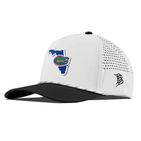 University of Florida "Gator State" Curved 5 Panel Rope White/Black