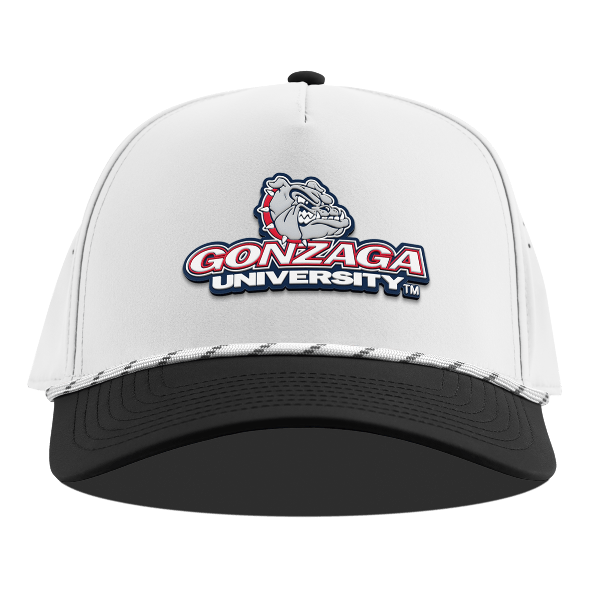 Gonzaga University "Gonzaga Team Logo" Curved 5 Panel Rope White/Black