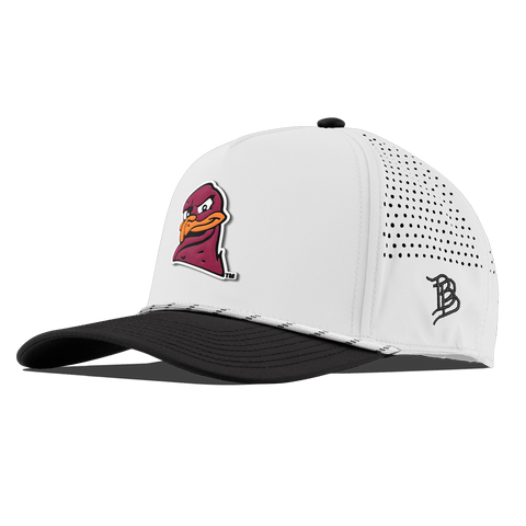 Virginia Tech University "HokieBird" Curved 5 Panel Rope White/Black