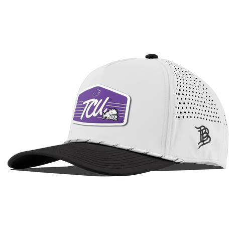 Texas Christian University "Horned Frogs Football" Curved 5 Panel Rope White/Black
