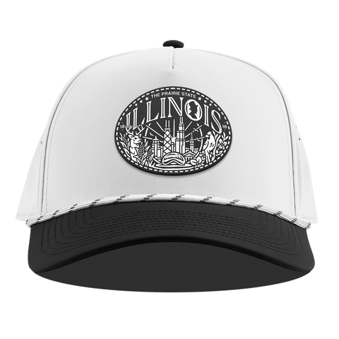Illinois Traveler Curved 5 Panel Rope White/Black
