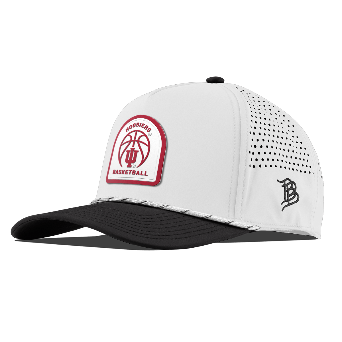 Indiana University "Indiana Basketball" Curved 5 Panel Rope White/Black
