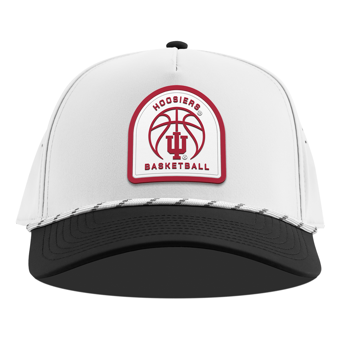 Indiana University "Indiana Basketball" Curved 5 Panel Rope White/Black