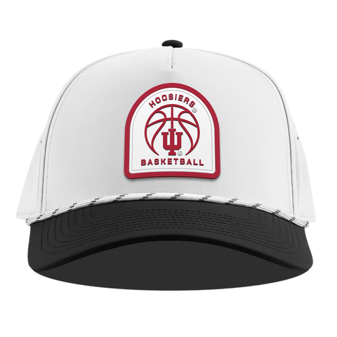 Indiana University "Indiana Basketball" Curved 5 Panel Rope White/Black