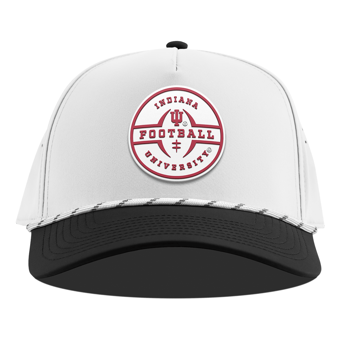 Indiana University "Indiana Football Legacy" Curved 5 Panel Rope White/Black