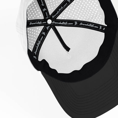Bare Curved 5 Panel Rope White/Black