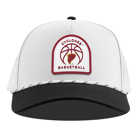 Iowa State University "Iowa State Basketball" Curved 5 Panel Rope White/Black