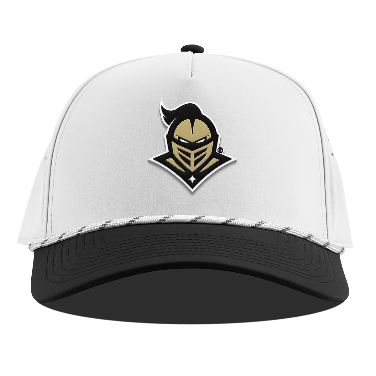 University of Central Florida "Knightro" Curved 5 Panel Rope White/Black