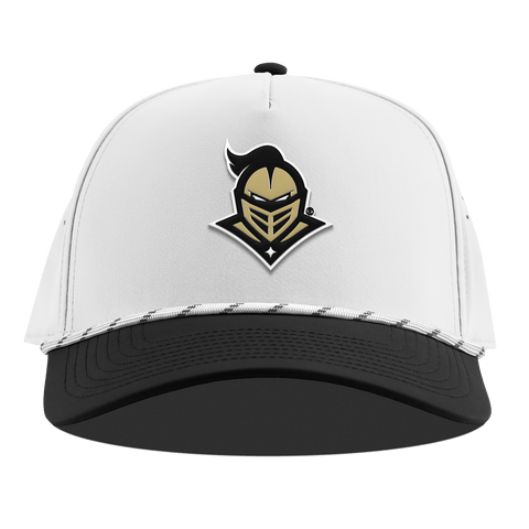 University of Central Florida "Knightro" Curved 5 Panel Rope White/Black