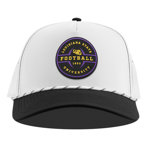Louisiana State University "LSU Football Legacy" Curved 5 Panel Rope White/Black